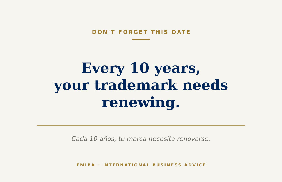 Cada 10 años tu marca necesita renovarse